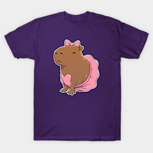 Capybara Ballerina T-Shirt